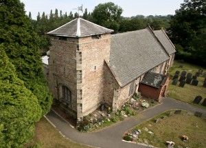 Photo: Aerial view of the church