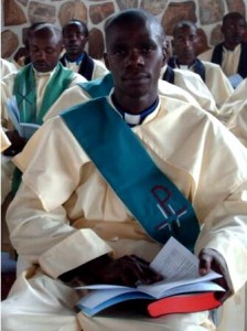 Photo: Thierry in his Deacon's robes
